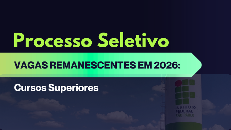 Cursos Superiores: Inscrição para processo simplificado (de 27/02 a 09/03)