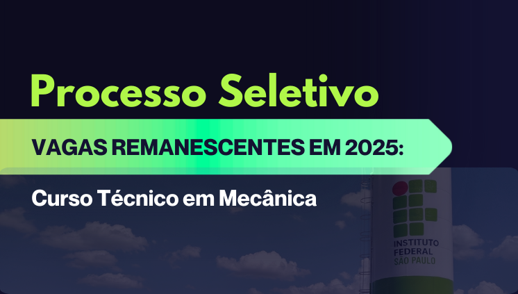 Técnico em Mecânica: Resultado final do processo seletivo simplificado