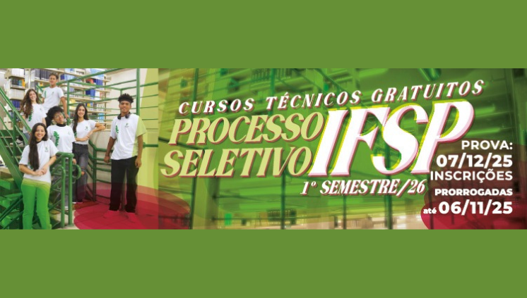Processo seletivo para cursos técnicos - inscrições prorrogadas