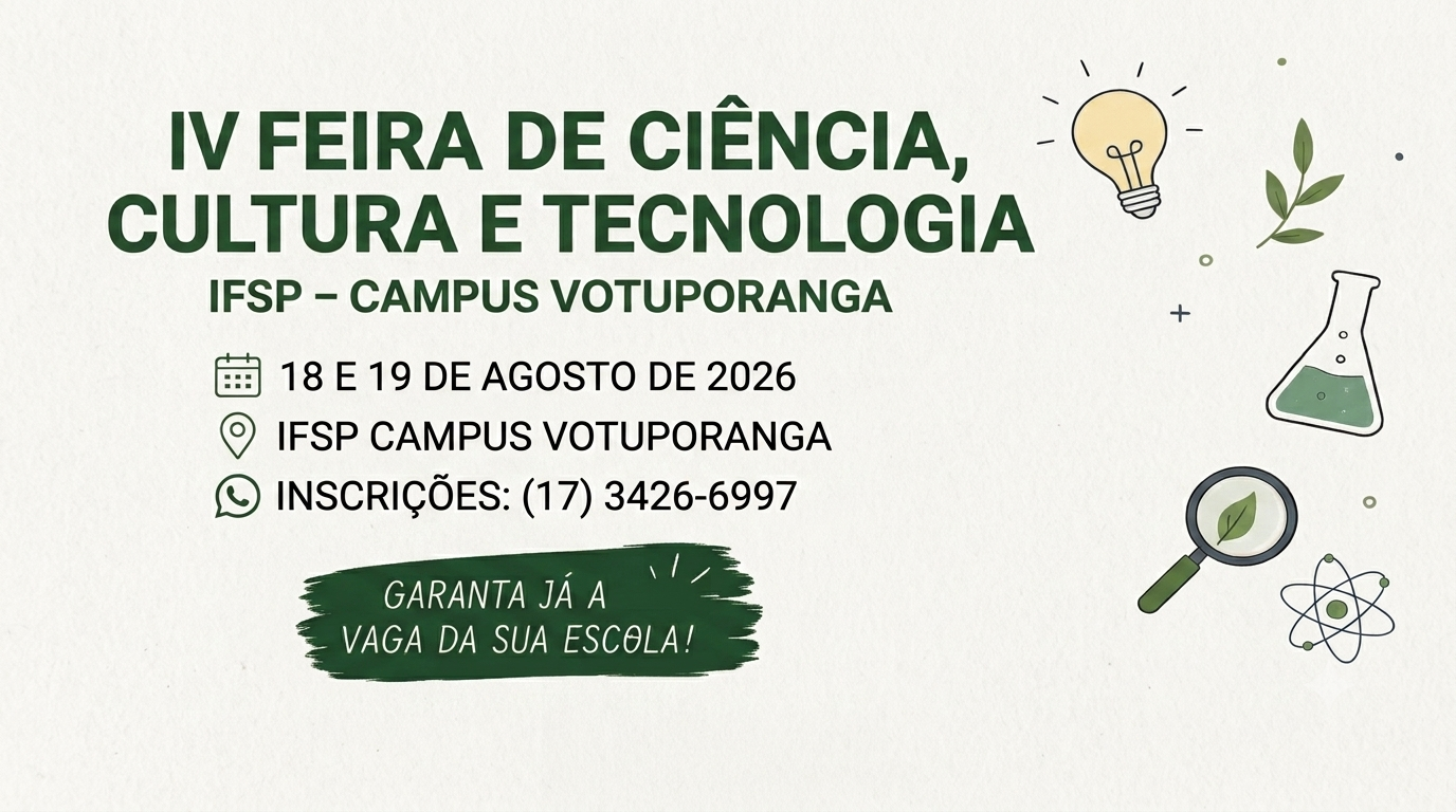 Feira de Ciências: agendamento de escolas 